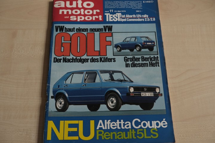Deckblatt Auto Motor und Sport (11/1974)